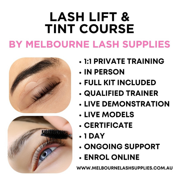 PRIVATE 1:1 IN PERSON Lash Lift & Tint Course with kit