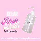 Lash Rinse Bottle 250ml Pink & Clear