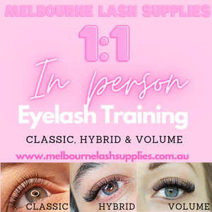 PRIVATE 1:1 IN PERSON Eyelash Masterclass Classic, Hybrid & Premade Volume Eyelash Extension Course - with full kit