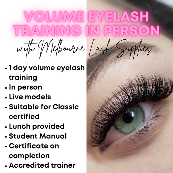 PRIVATE 1:1 IN PERSON Volume Eyelash Course 1 day