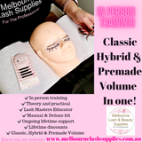 IN PERSON Eyelash Masterclass with Kit - Classic, Hybrid & Premade Volume Eyelash Extension Course
